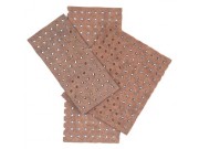 Huntonittplate 13 x 25cm perforert