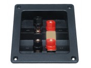 Tilslutningspanel bi-wiring - gullbelagt