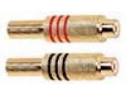 RCA - Phonoplugger hunn gullbelagt, par