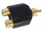 RCA_Phono Y-ledd gullbelagt, stk