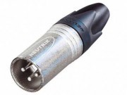 XLR Plugg, hann, Neutrik NC3MXX, stk