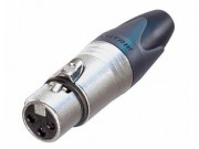XLR Plugg, hunn, Neutrik NC3FXX, stk
