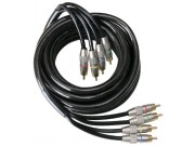 dynaBel 4 kanals signalkabel 5m, sort
