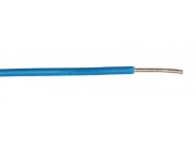 Koblingsledning, solid core, Ø=0,7mm, blå, m